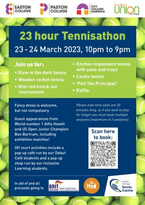 Tennisathon flyer