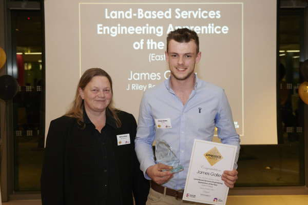 Web James Galley Land Based Services Engineering Apprentice of the Year Photo credit ANDI SAPEY