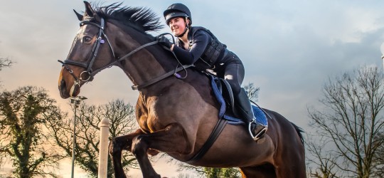 Student During Showjumping Lesson Hero Image