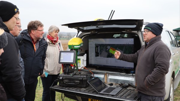Agriculture machinery manufacturers including John Deere demonstrated some of the latest systems being used by arable farmers. Pic credit EASTON COLLEGE. 