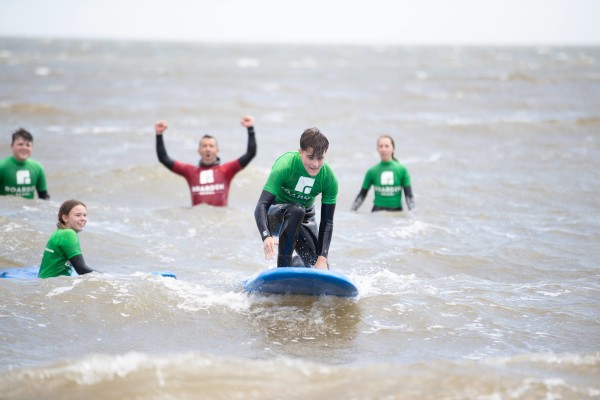 Easton College Outdoor Leadership students honing their surfing skills on Gorleston Beach PIC CREDIT MATT POTTER 4